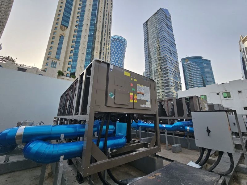 Salam International Tower Air Cooled Chillers Project,Salam International Tower ecology unit,Air Cooled Chillers ,Air Cooled Chillers in qatar