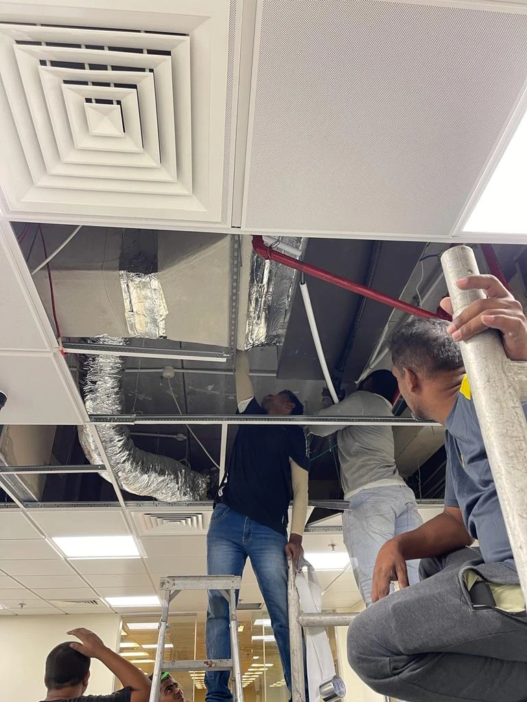 Qatar National Bank Ductable Split AC Project,Qatar National Bank Ductable Split AC ,Ductable Split AC ,Ductable Split AC in qatar