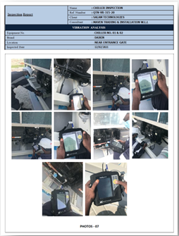 Chiller Vibration Analysis In Qatar, Chiller Vibration Analysis