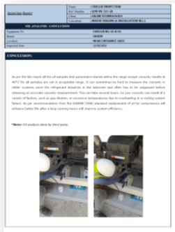 Chiller Oil Analysis In Qatar, Chiller Oil Analysis