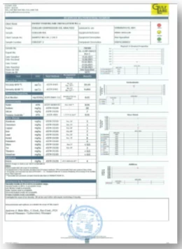 Chiller Oil Analysis In Qatar, Chiller Oil Analysis
